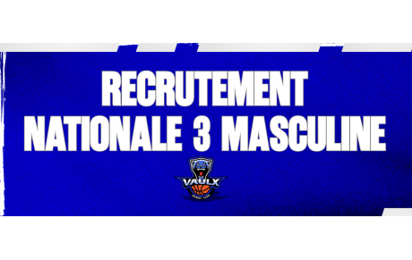 RECRUTEMENT NATIONALE 3 MASCULINE